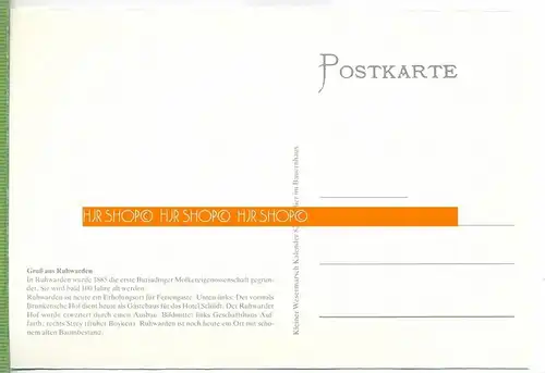 Ruhwarden Verlag:  Wesermarschkalender, Postkarte, unbenutzte Karte