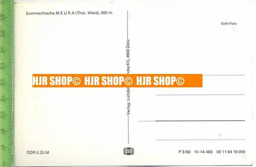 „Oberhof, Rennschlittenbahn“ um 1970/1980, Ansichtskarte  ungebrauchte Karte