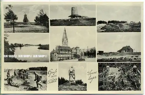 „ Gruß vom Sennelager “   um 1920/1930,  Ansichtskarte, ungebrauchte Karte