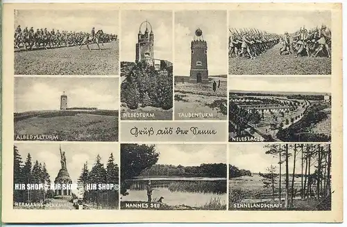 „ Gruß aus der Senne “   um 1920/1930,  Ansichtskarte, ungebrauchte Karte