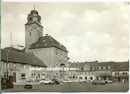 „Artern mit Marktplatz“ um 1970/1980  ANSICHTSKARTE,  mit Frankatur, mit Stempel,