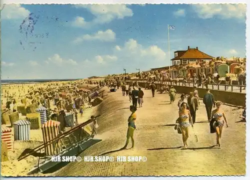 „Nordbad“ um 1950/1960  ANSICHTSKARTE, (Großformat) mit Frankatur, mit Stempel,