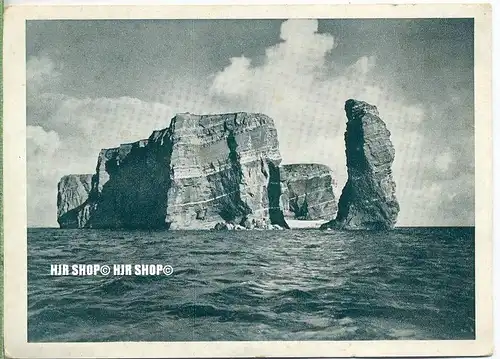 „Helgolands Nordspitze mit dem Hengst “  um 1930/1940 Ansichtskarte,(Großformat)  ungebrauchte Karte