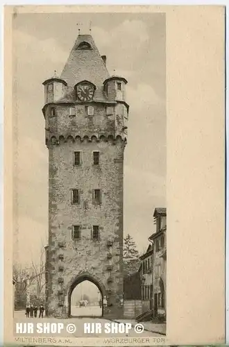 um 1920/1930 Ansichtskarte  „Würzburger Tor“ , ungebrauchte Karte