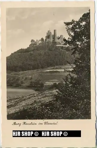 um 1950/1960 Ansichtskarte  „ Burg Hanstein“ , ungebrauchte Karte