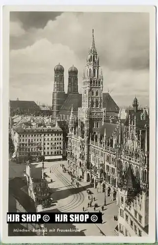 um 1920/1930 Ansichtskarte  „ München Rathaus“ , ungebrauchte Karte