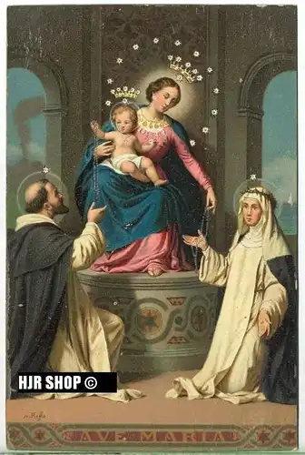 um 1920/1930 Ansichtskarte "Madonna vom Rosenkranz"