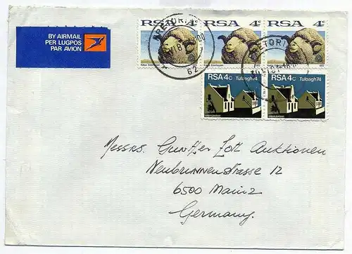 Luftpost-Brief, 30.06.1981, Pretoria – Mainz,