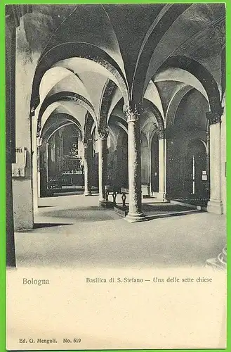 Ansichtskarte,  Bologna - Basilica di S. Stefano