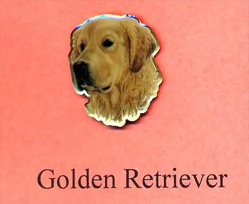 Hunde – Pins GOLDEN - RETRIEVER, Maße: Höhe ca. 2,5 cm, Zustand: neu