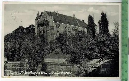 Nürnberg- Die Kaiserburg, aus dem 11. Jahrhundert stammend -1935 -