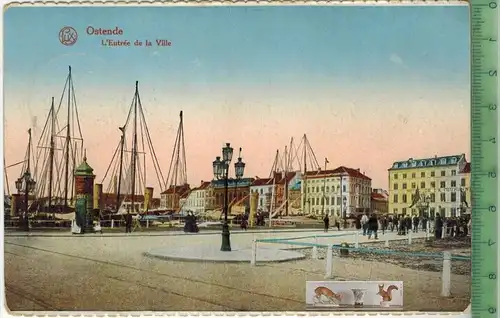 Ostende -1917-, Verlag. --------, FELD- POSTKARTE  ohne Frankatur, mit Stempel, gelaufen!!, 10.10.17, Erhaltung: I-II,