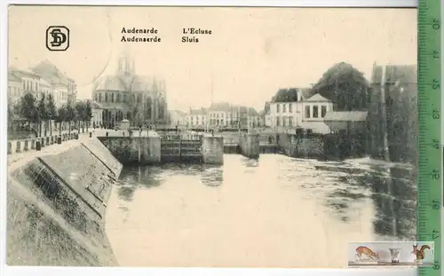 Andenarde l Ecluse-1917-, Verlag: Rogier, Brux,, FELD- POSTKARTE ohne Frankatur, mit Stempel  18.9.17,  Erhaltung: I-II