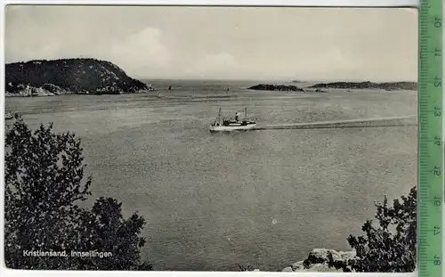 Kristiansand, Innseilingen, Verlag: -----------,  POSTKARTE, Erhaltung: I-II, unbenutzt, Karte wird in Klarsichthülle