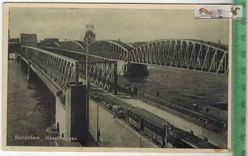 Rotterdam, Maasbruggen, Verlag: ------,  POSTKARTE, Erhaltung: I-II, unbenutzt, Karte wird in Klarsichthülle verschickt.