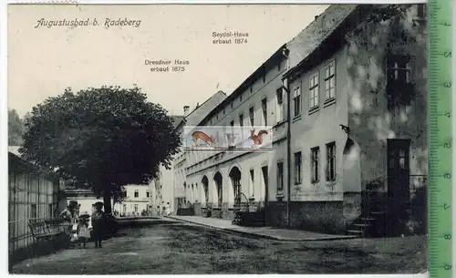 Augustusbad bei Radeberg-  1927 -Verlag: Alfred Hermann, Dresden,  Postkarte, mit Frankatur, mit Stempel AUGUSTUSBAD