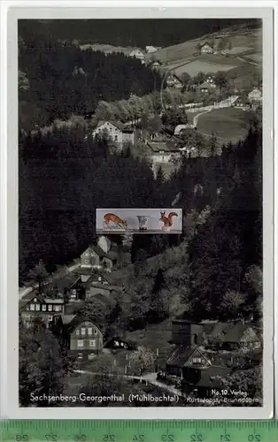 Sachsenberg- Georgenthal -  1937 -Verlag: Kurt Jobst, Brunndöbra,   Postkarte, mit Frankatur, mit Stempel