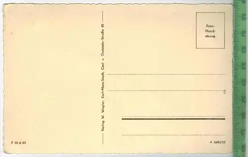 Kriebstein an der Zschopau, Verlag: W. Wagler, Karl-Marx-Stadt,   POSTKARTE, Erhaltung: I-II, unbenutzt