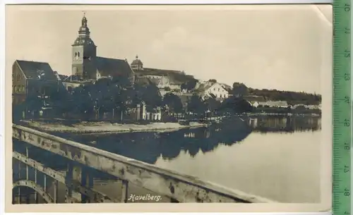 Havelberg Verlag: J.L.R., Postkarte mit Frankatur, mit Stempel,  HAVELBERG 7.4.28,  Erhaltung: I-II,