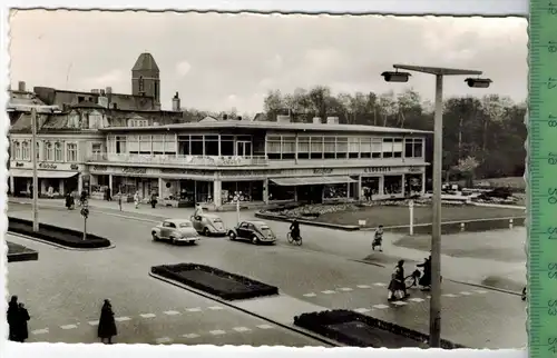 Neumünster - Großflecken, Verlag: Johs. Bauer, Bordesholm, Postkarte mit Frankatur, mit Stempel, NEUMÜNSTER 9.8.61