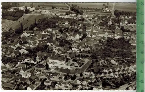 Bickenbach, um 1970/1980, Verlag: Luftbild KG, Hamburg, Postkarte mit Frankatur, mit Stempel, BICKENBACH  27.7.71