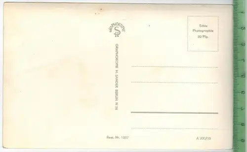 Sächs. Schweiz, Die Schrammsteine um 1940/1950, Verlag: H. Sander, Berlin, POSTKARTE, Erhaltung: I-II