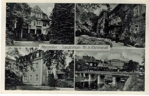 Ahrweiler-Sanatorium Dr. v. Ehrenwall um 1950/1960, Verlag: Cramers Kunstanstalt KG. Dortmund, POSTKARTE