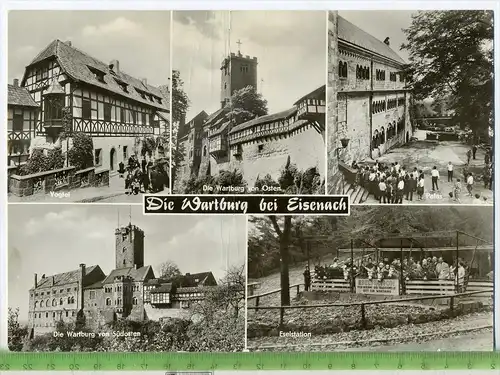 Die Wartburg bei Eisenach, Großformat 21x14,7 cm,1970/1980, Verlag: VEB Bild und Heimat , POSTKARTE, Karte mit Rissen