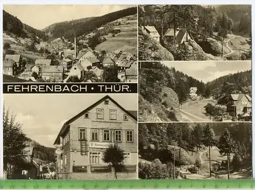 Fehrenbach, Großformat 21x14,7 cm,1970/1980 Verlag: VEB Bild und Heimat , POSTKARTE Erhaltung: I-II