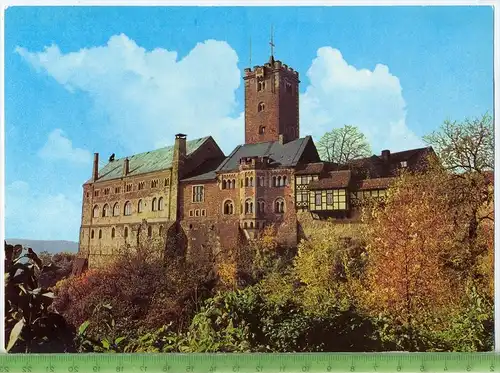 Die Wartburg bei Eisenach, Großformat 21x14,7 cm,1970/1980, Verlag: VEB Bild und Heimat , POSTKARTE, Erhaltung: I-II