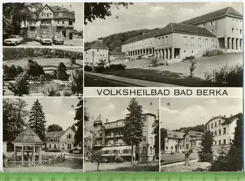 Volksheilbad Bad Berka, Großformat 21x14,7 cm,1970/1980, Verlag: VEB Bild und Heimat , POSTKARTE, Erhaltung: I-II