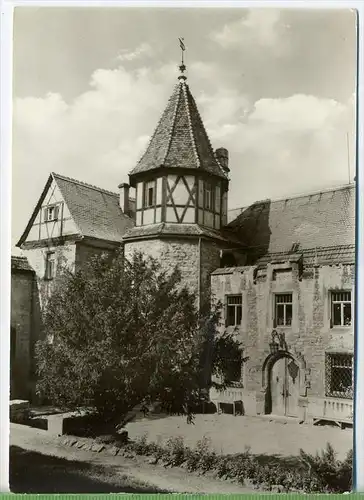 Kranichfeld, Niederburg,Innenhof  1960/1970, Verlag:, VEB Bild und Heimat, POSTKARTE, Erhaltung: I-II