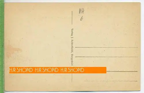 Gruftkapelle Friedrichsruh, um 1920/1930,  Verlag: J. Schlottfeldt, Bergedorf  POSTKARTE ,  unbenutzte Karte