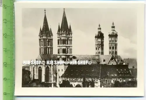 NAUMBURG /Saale). 1930/1940,  Sammelbild 9 x 6,5 cm,  Der Dom (West)