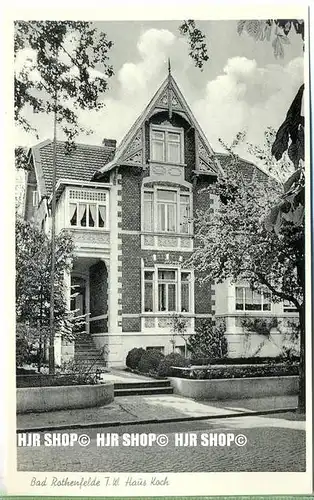 „ Bad Rothenfelde-Haus Koch“   um 1930/1940,  Ansichtskarte, ungebrauchte Karte