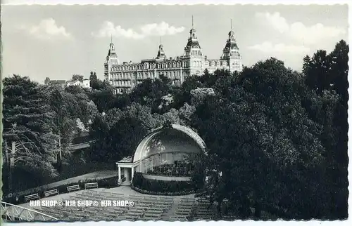 „ Bad Wildungen, Blick vom Kurpark auf den Fürstenhof“   um 1930/1940,  Ansichtskarte, ungebrauchte Karte