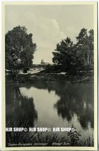 „Truppenübungsplatz-Sennelager,  Albedyll-Turm“   um 1910/1920,  Ansichtskarte, ungebrauchte Karte