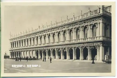 um 1920/1930 Ansichtskarte  „Venedig, Biblioteca del Sansovino“  ungebrauchte Karte