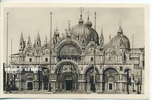 um 1920/1930 Ansichtskarte  „Venedig, Chiesa S. Marco“  ungebrauchte Karte
