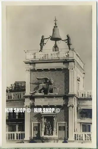 um 1920/1930 Ansichtskarte  „Venedig, La Torre dell Orologio“  ungebrauchte Karte