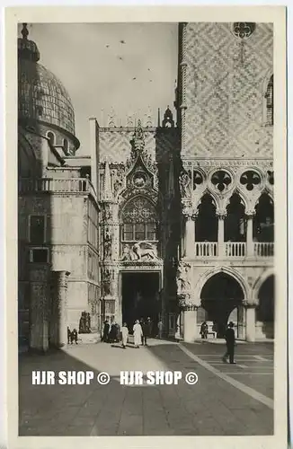 um 1920/1930 Ansichtskarte  „Venedig, Porta della Carta“  ungebrauchte Karte