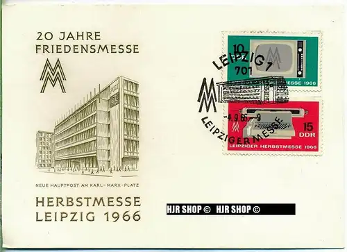 1966, Herbstmesse, FDC, gest.