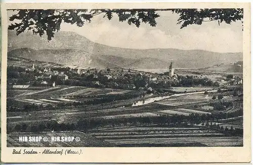 um 1940/1950 Ansichtskarte,  „Bad Sooden“ mit Frankatur (entfernt )