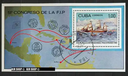 1982, PHILAFRANCE 82, BL.72 gest.