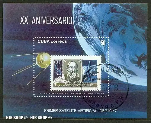 1977, 20. Jahrestag Sputnik, BL. 50, gest.