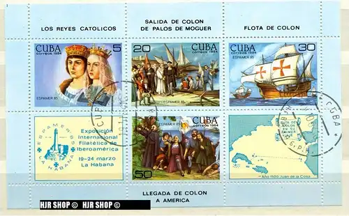 1984, Espamer 85, MiNr. Block 86 gest.