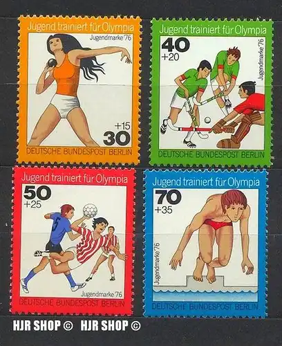 1976,Olympia, MiNr.517-520**, Satz 4W