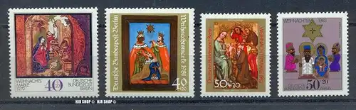 1979, , Weihnachten, 613**, 1981, 658**, 1982,688**, 1983, 707** 4W