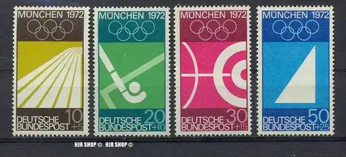 1969, Minr. 587-590**, Satz 4W,  Zustand: sehr gut