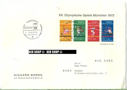 Block 8 auf Kompaktbrief , München 2